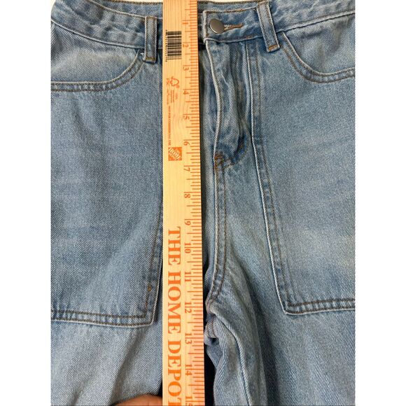 Le Lis High-waisted Wide Leg Cuffed Jeans, size Small - Picture 8 of 11